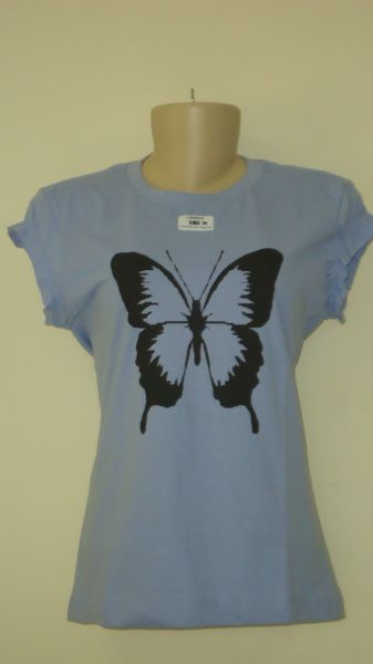 005 Baby Look 100% algodão com silk screen