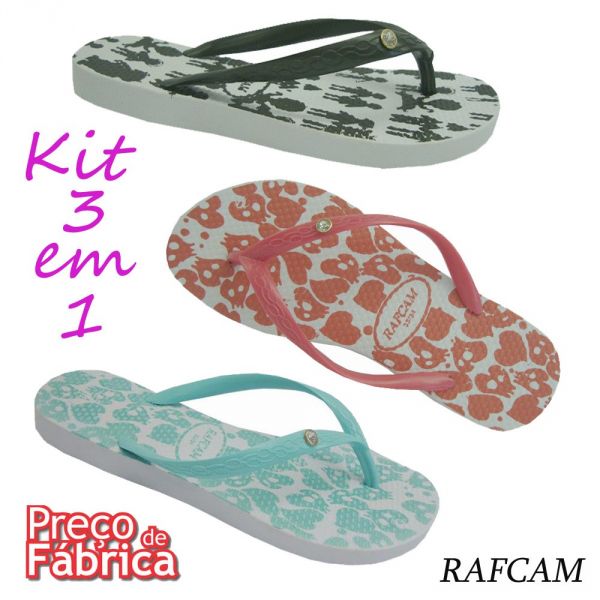Chinelo feminino adulto RAFCAM