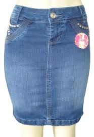 Saia jeans Joelho 006