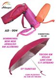 Sombrinha mini mini alumínio lisa com U.V (REF. AD 004)