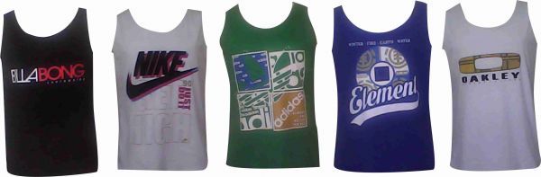 Camisetas regatas de marcas famosas!!