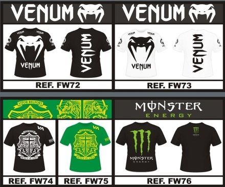 Camisetas de marcas de luta