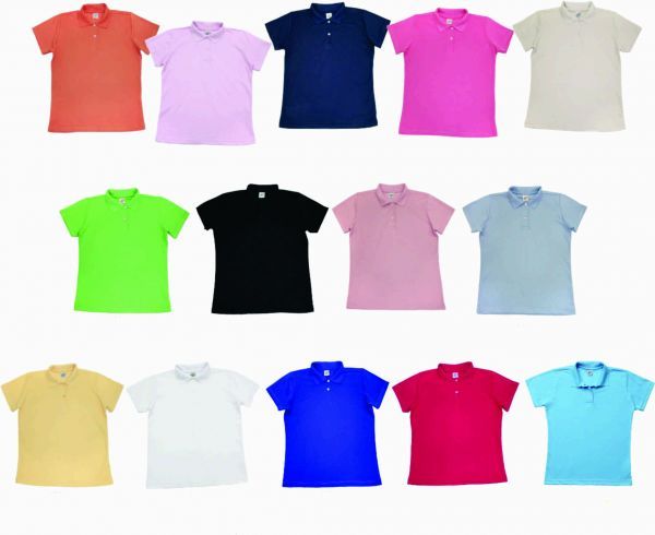Polo feminina cores